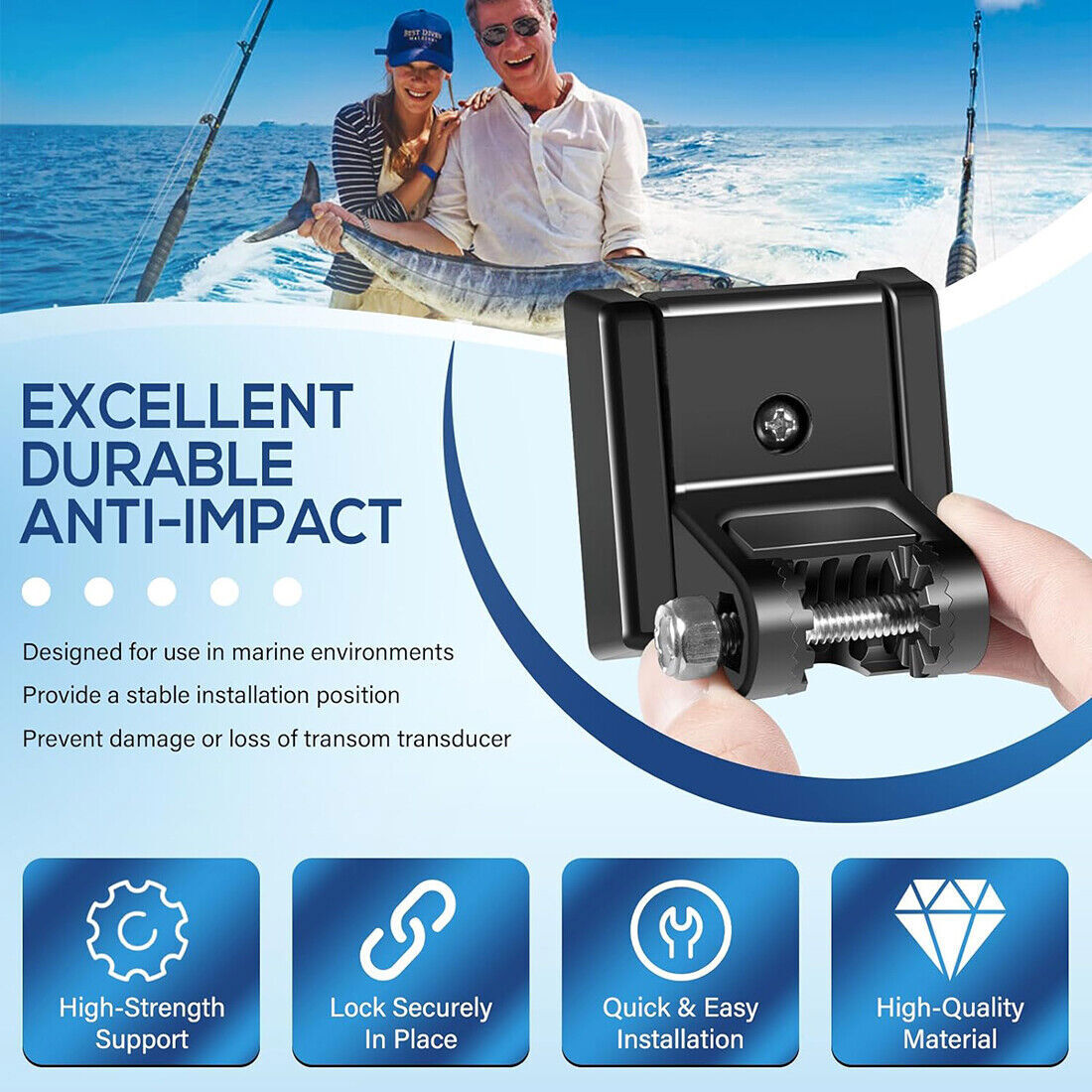 For Humminbird 740093-1 Transducer Mount MHX XNT Hardware Transom Mount Bracket