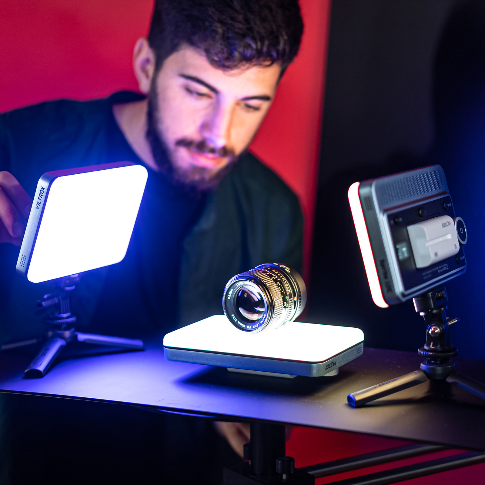 VILTROX Sprite 15B 15C RGB LED Video Panel Light On Camera LED Photography Light