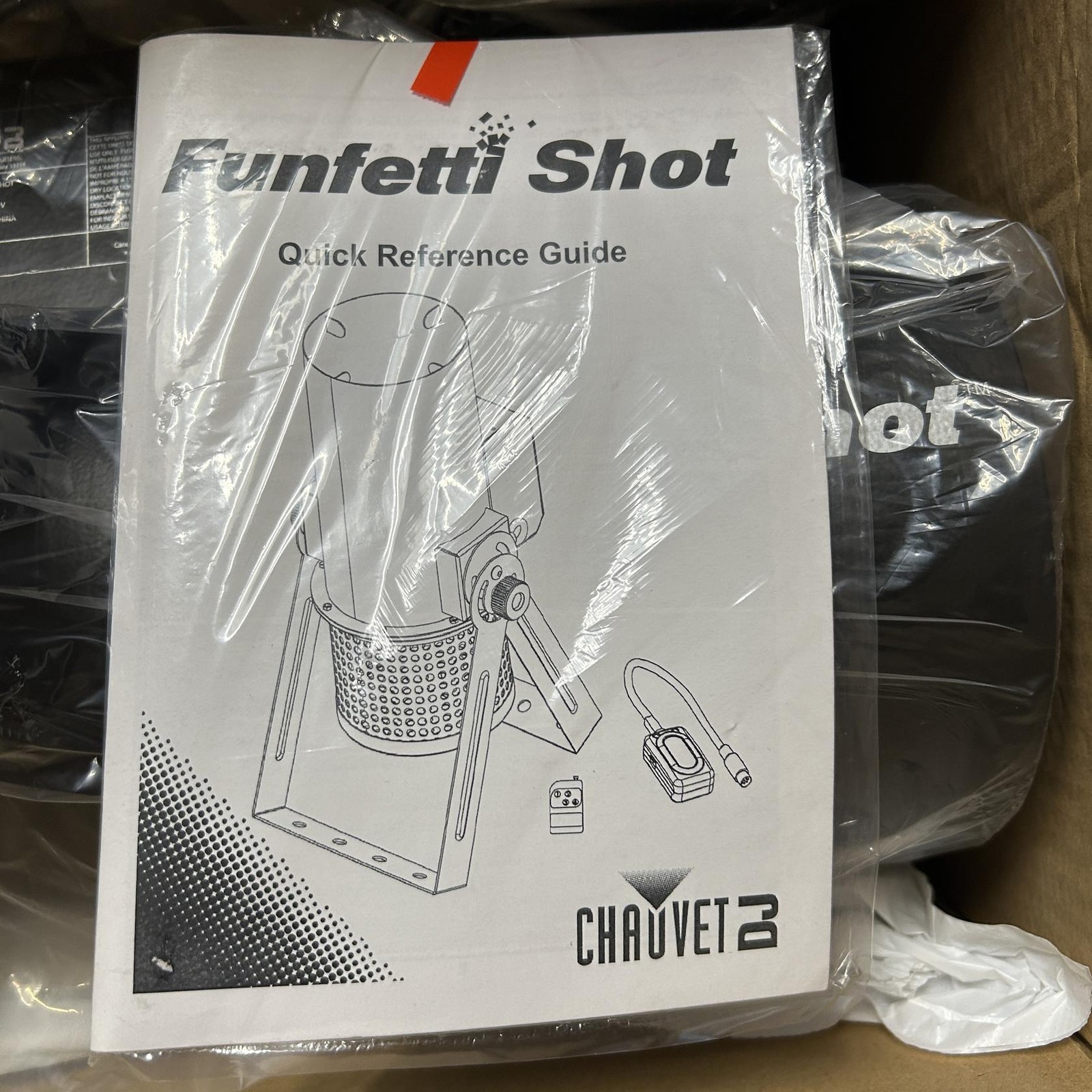 CHAUVET DJ FunFetti Shot Professional Confetti Launcher, with Wireless Remote