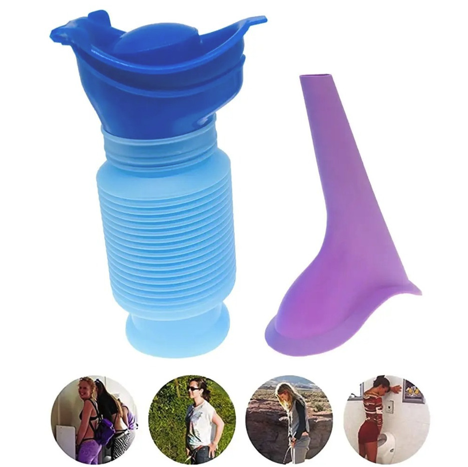 1set Portable Car Urinal Bottle Travel Camping Emergency Toilet - NEW