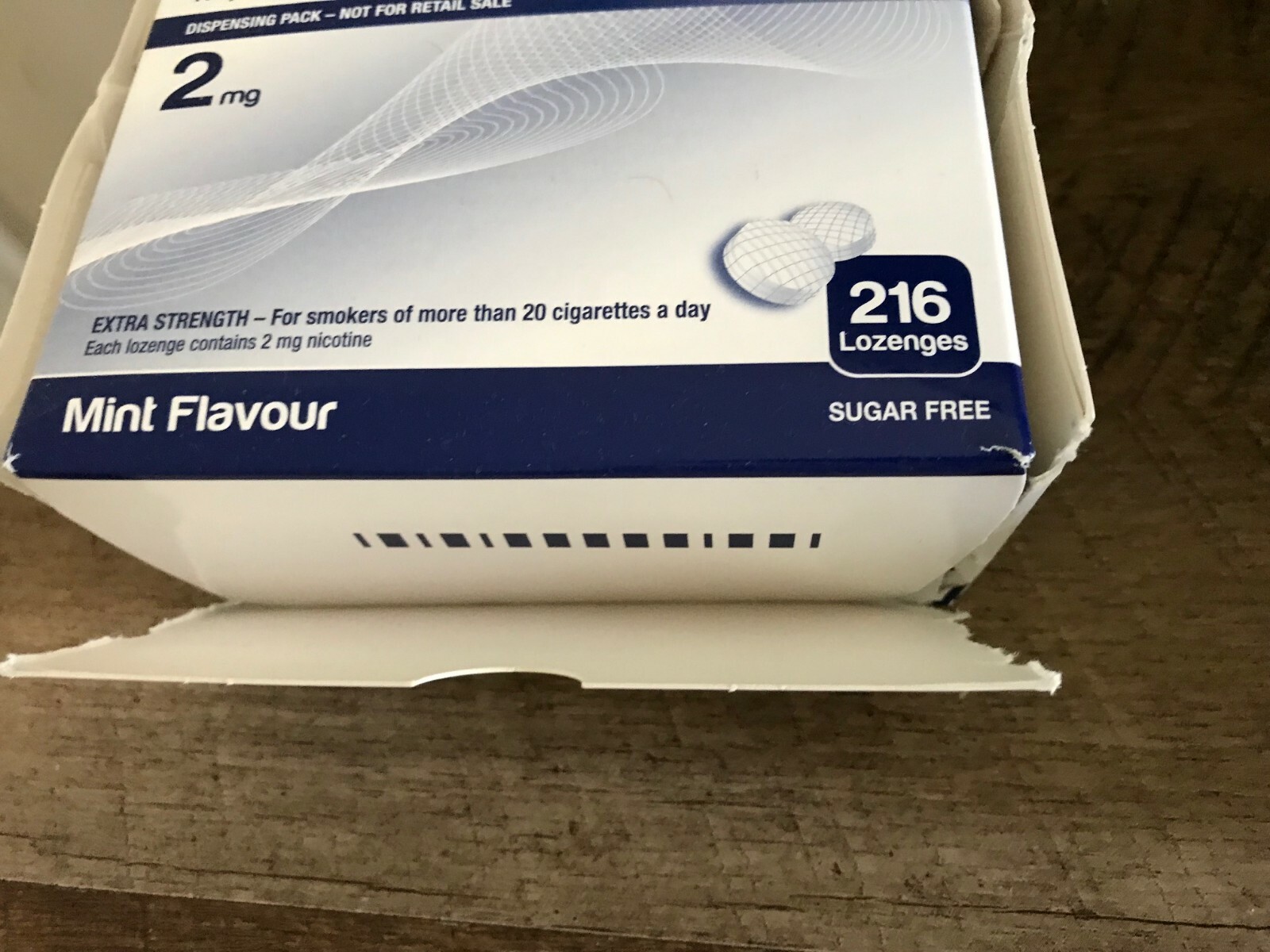 DENTED Habitrol Nicotine Lozenge 2mg Mint Flavor Lozenges 216 Pieces Sugar Free