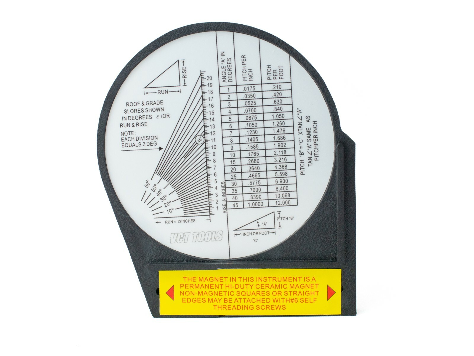 Magnetic Dial Gauge Angle Finder Inclinometer Protractor Clinometer Pinion Tool