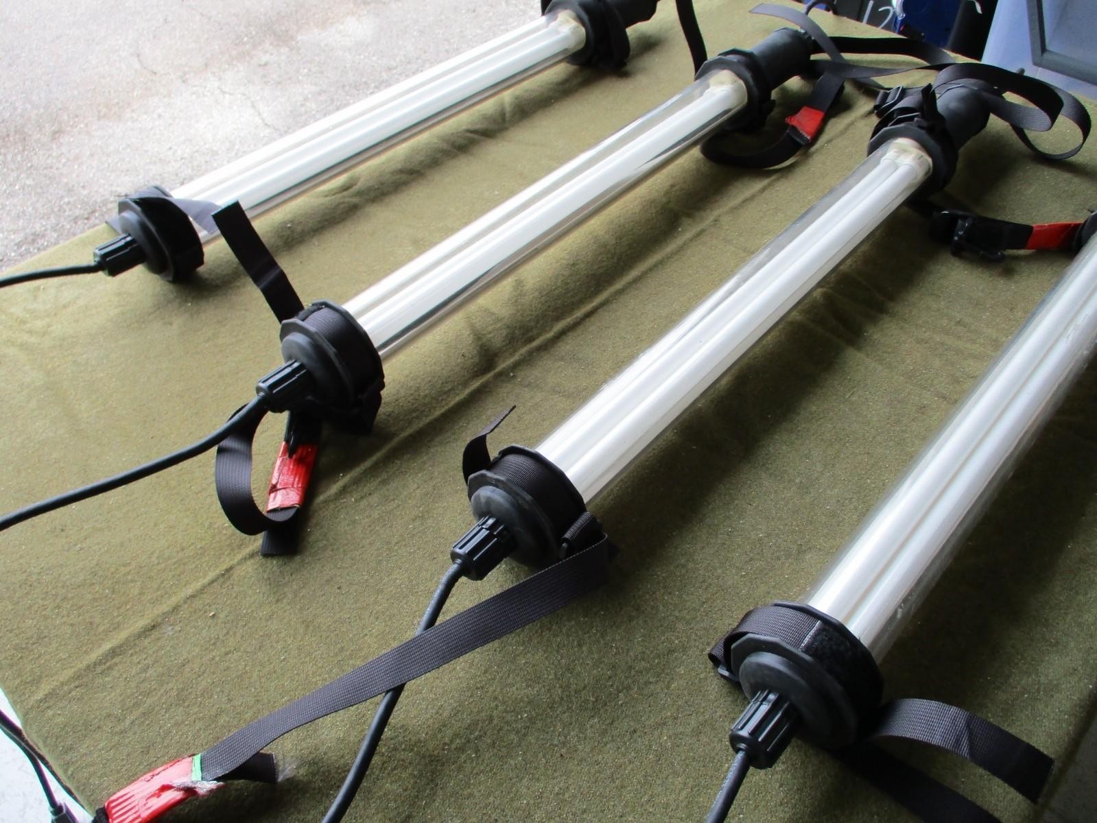 MILITARY TENT LIGHT SET KIT STRINGABLE GENERAL LIGHTING w. PELICAN CASE 4 LIGHTS