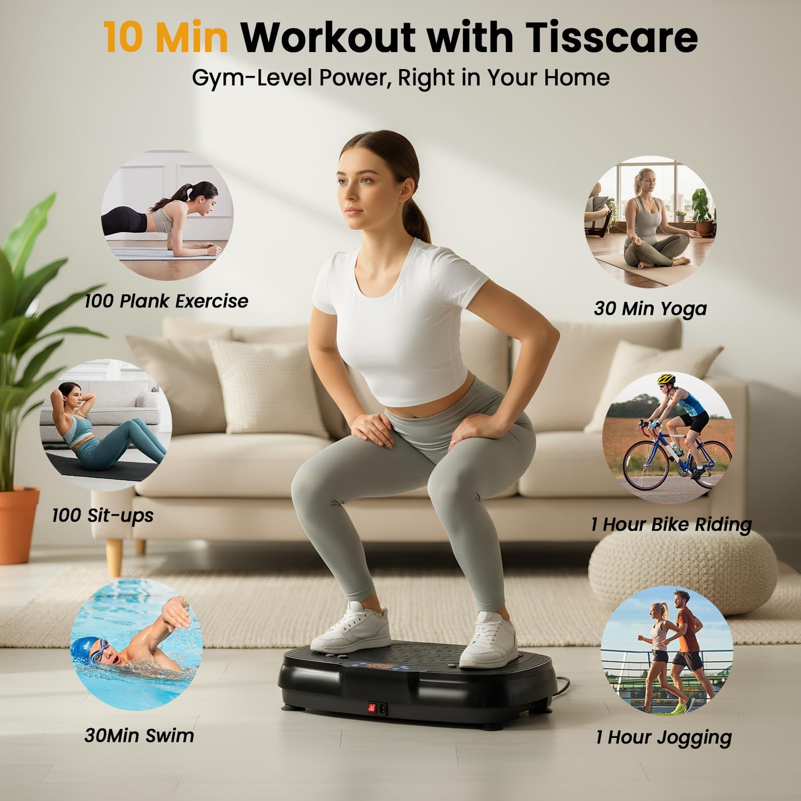 Vibration Plate Exercise Machine: Vibrating Plates for Weight Loss and Lympha...