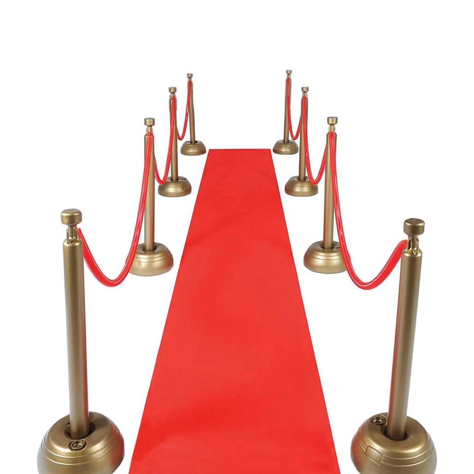 Red Carpet Runner for Party, 2 x 15 ft, Non-Woven Polyester Fabric Aisle Runn...
