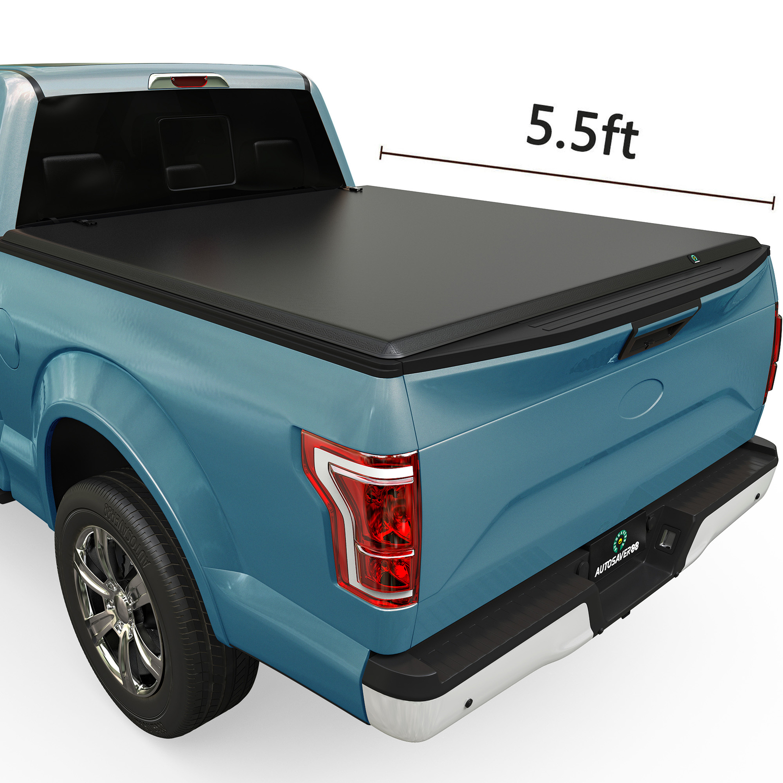 5.5FT 4-FOLD Soft Bed Tonneau Cover For 2015-2026 F150 F-150 Truck Waterproof
