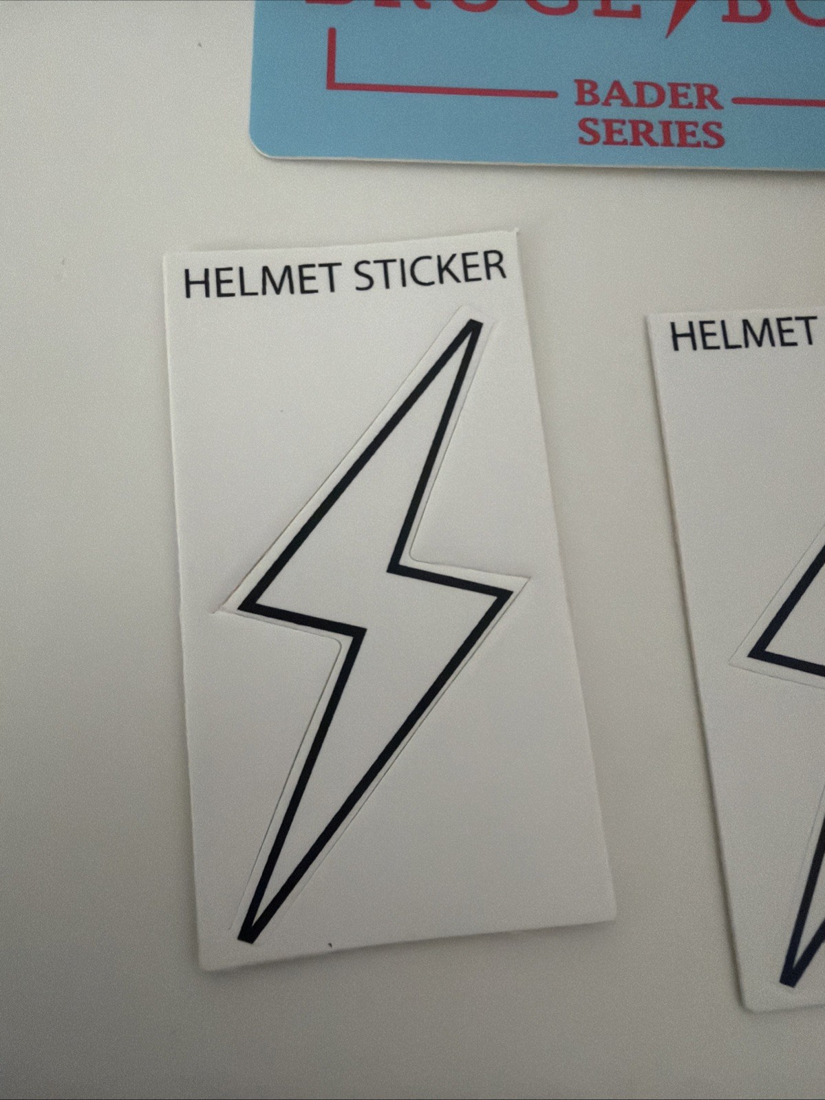 Bruce Bolt Stickers - Helmet