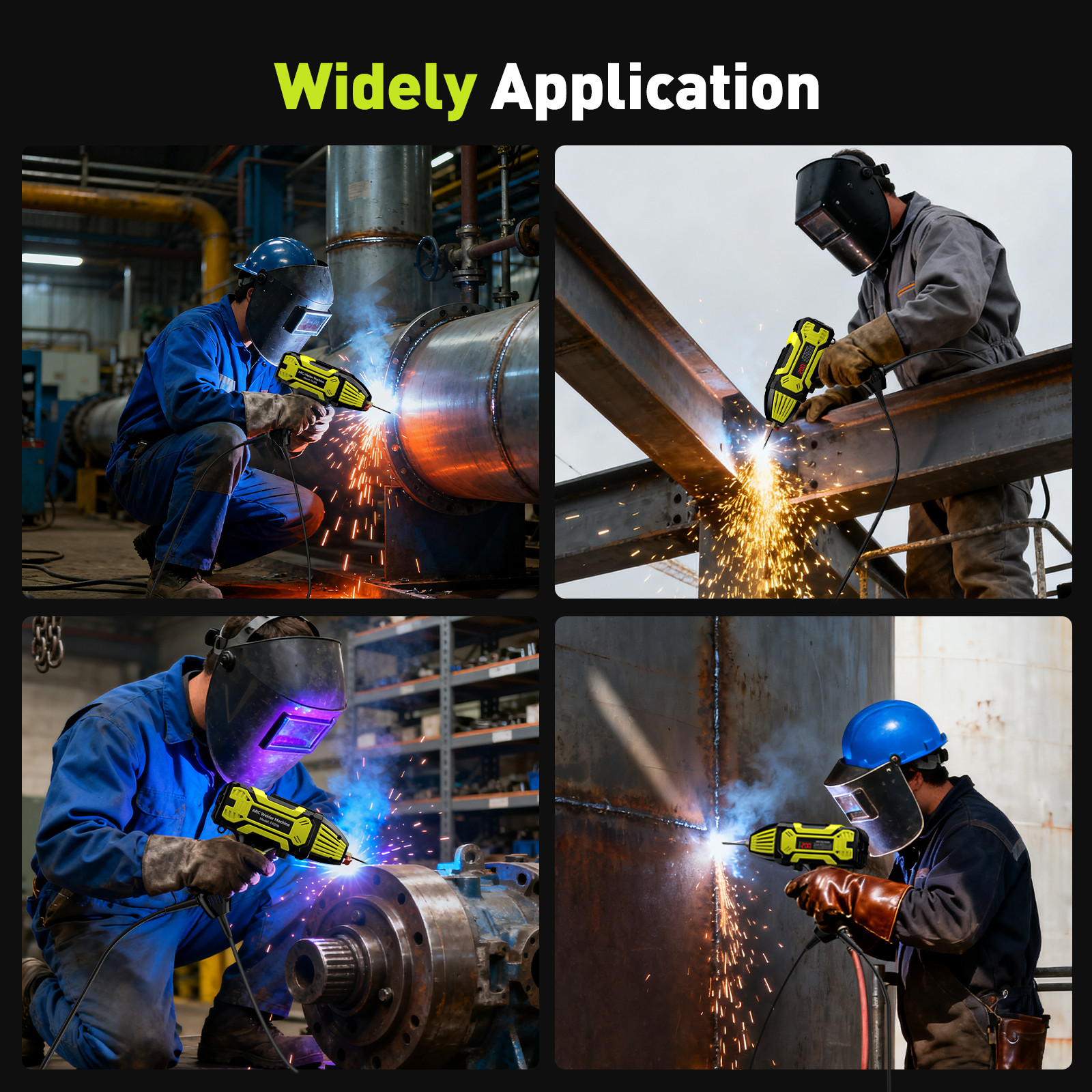 Handheld Stick Welding Machine Arc Welder Gun Electric Digital Welder IGBT 110V