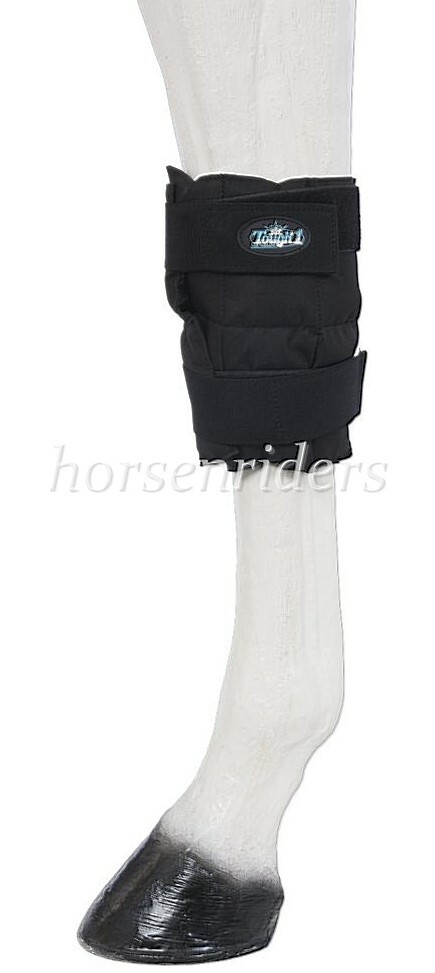 Horse Ice Therapy Knee-Hock Wrap - Black - Sold as One