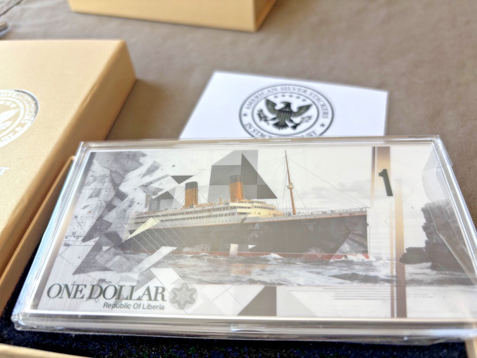 Liberia RMS Titanic 1 Dollar Silver Coin 2026 0.999 Fine