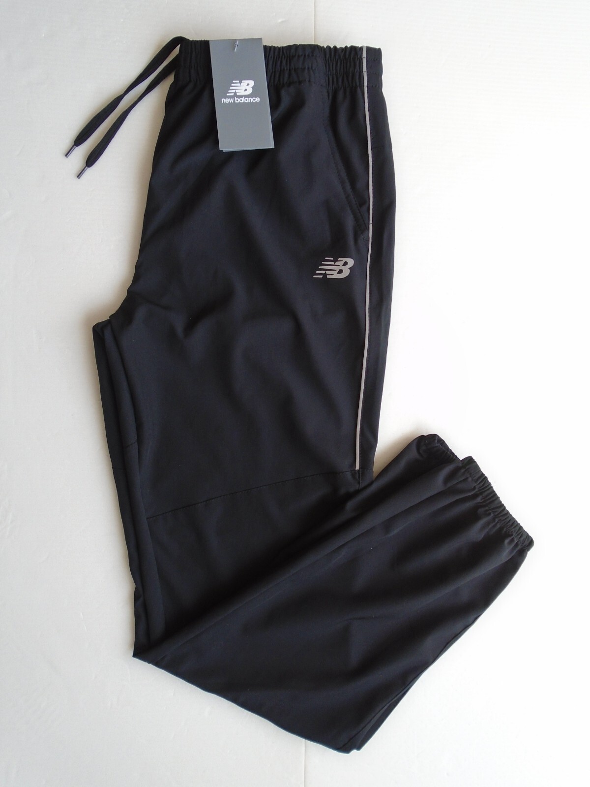 NEW BALANCE All Motion JOGGERS Mens Running Pants Black w/Back Pkt. Sz. S,M,L,XL