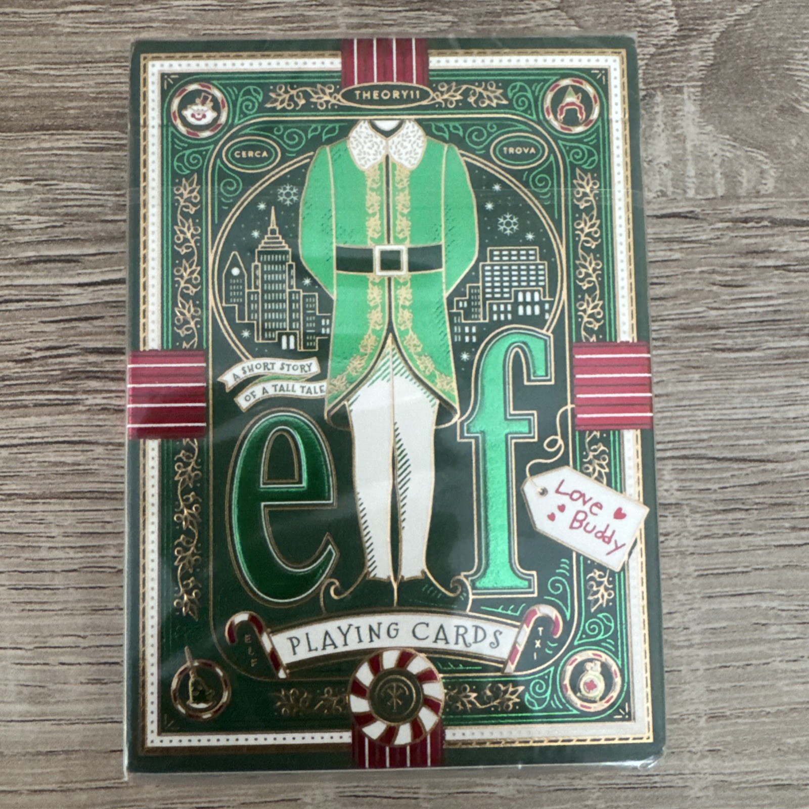 Elf Movie Premium Playing Cards Poker Size Theory11 NEW