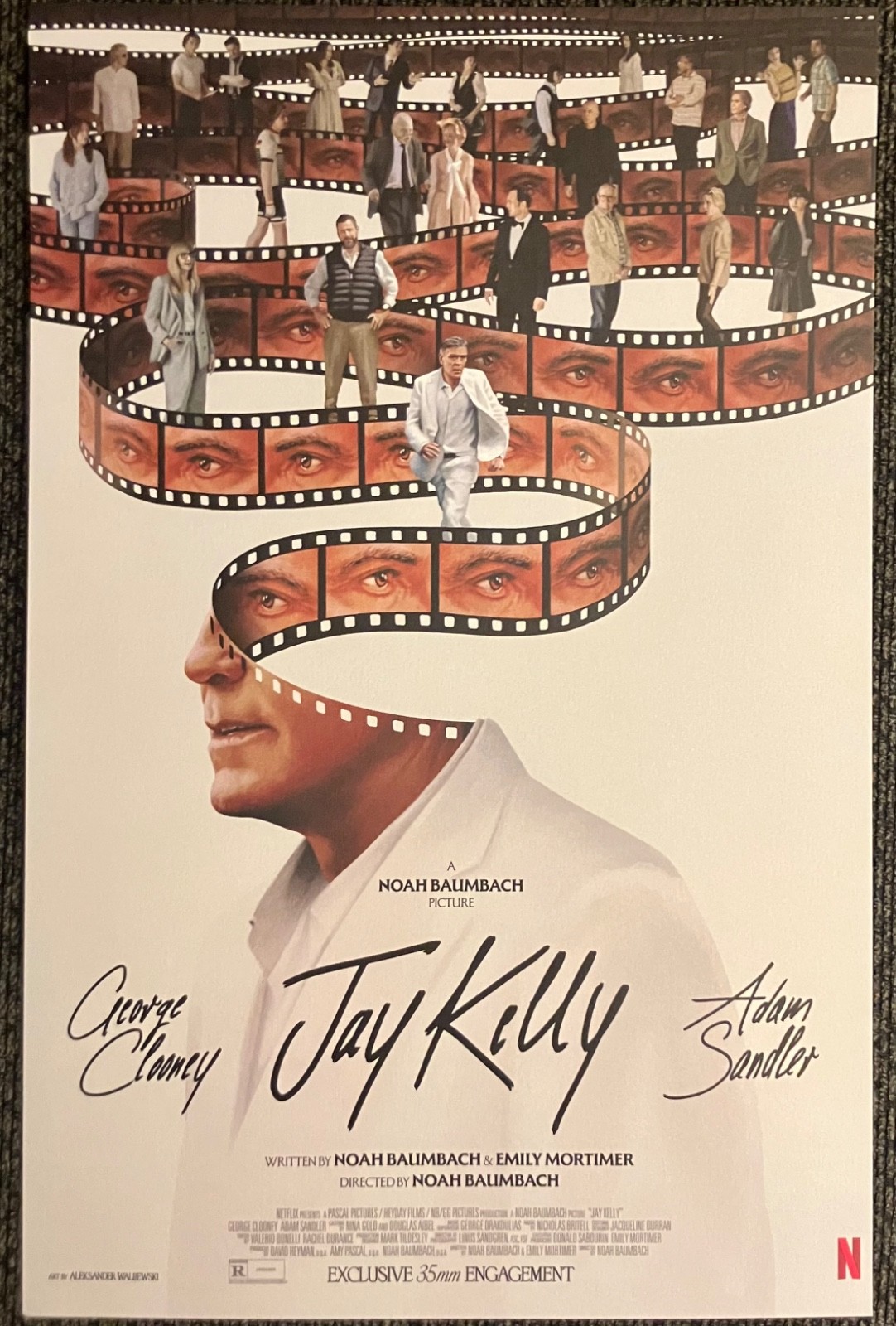 JAY KELLY (2025) 11x17 IN POSTER & PROGRAM NEW NOAH BAUMBACH GEORGE CLOONEY