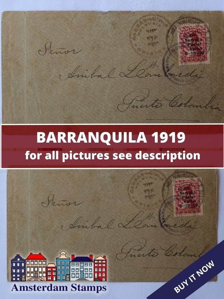 BARRANQUILA 1919 Colombia Please Read Description!