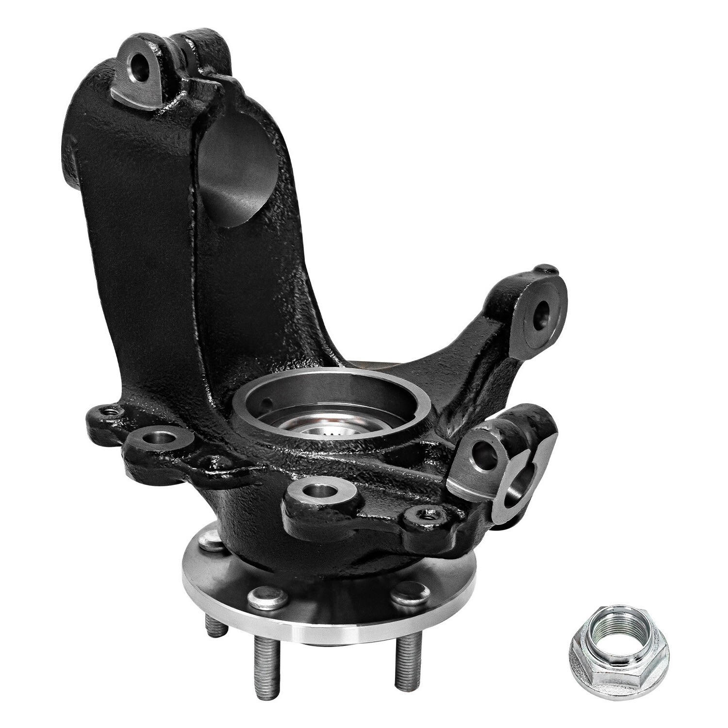 Pair Front Steering Knuckles Wheel Hub Bearing Assembly for 2012-2018 Ford Focus