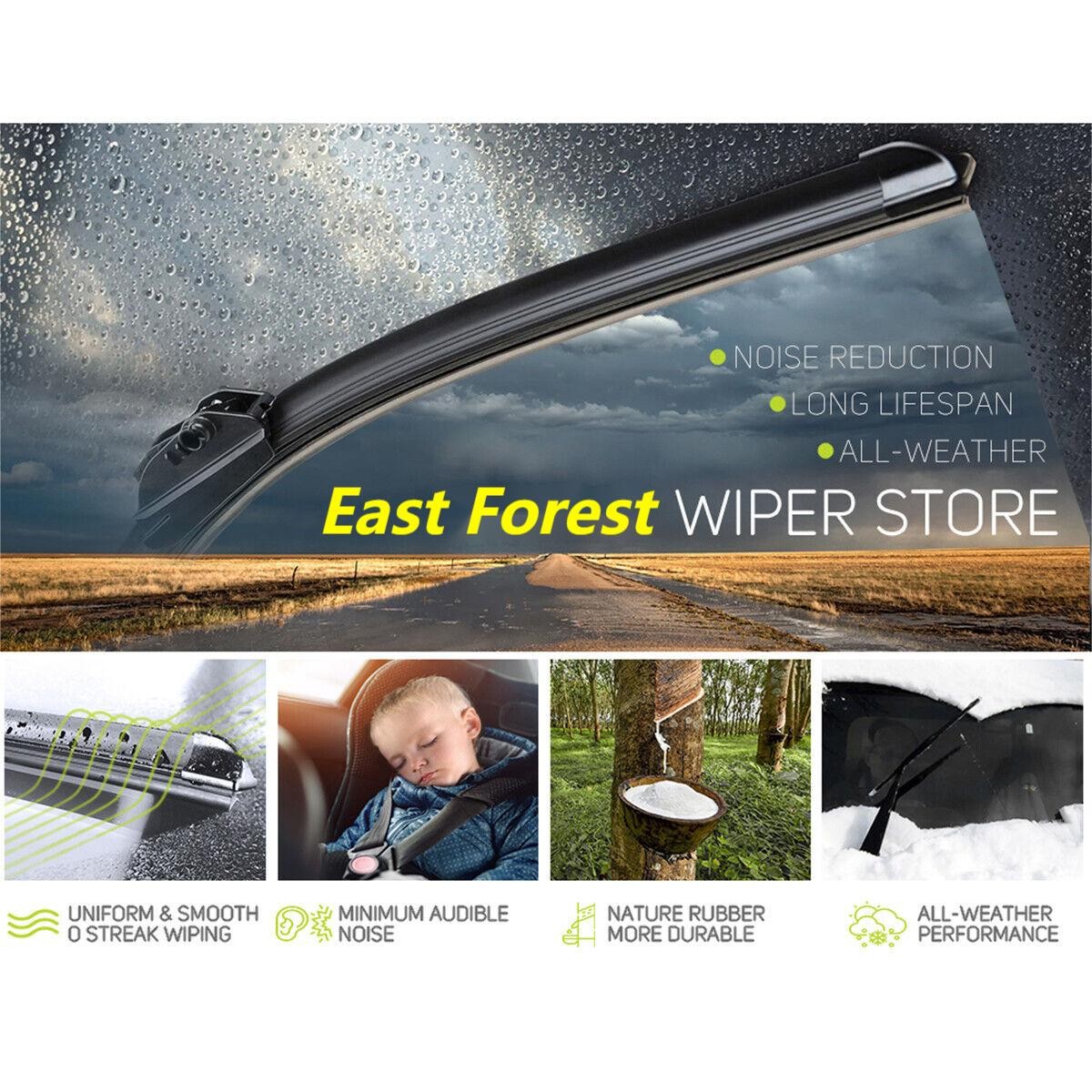 All Season Front Windshield Wiper Blades 22"+22"For Chevy Silverado 2008-2014