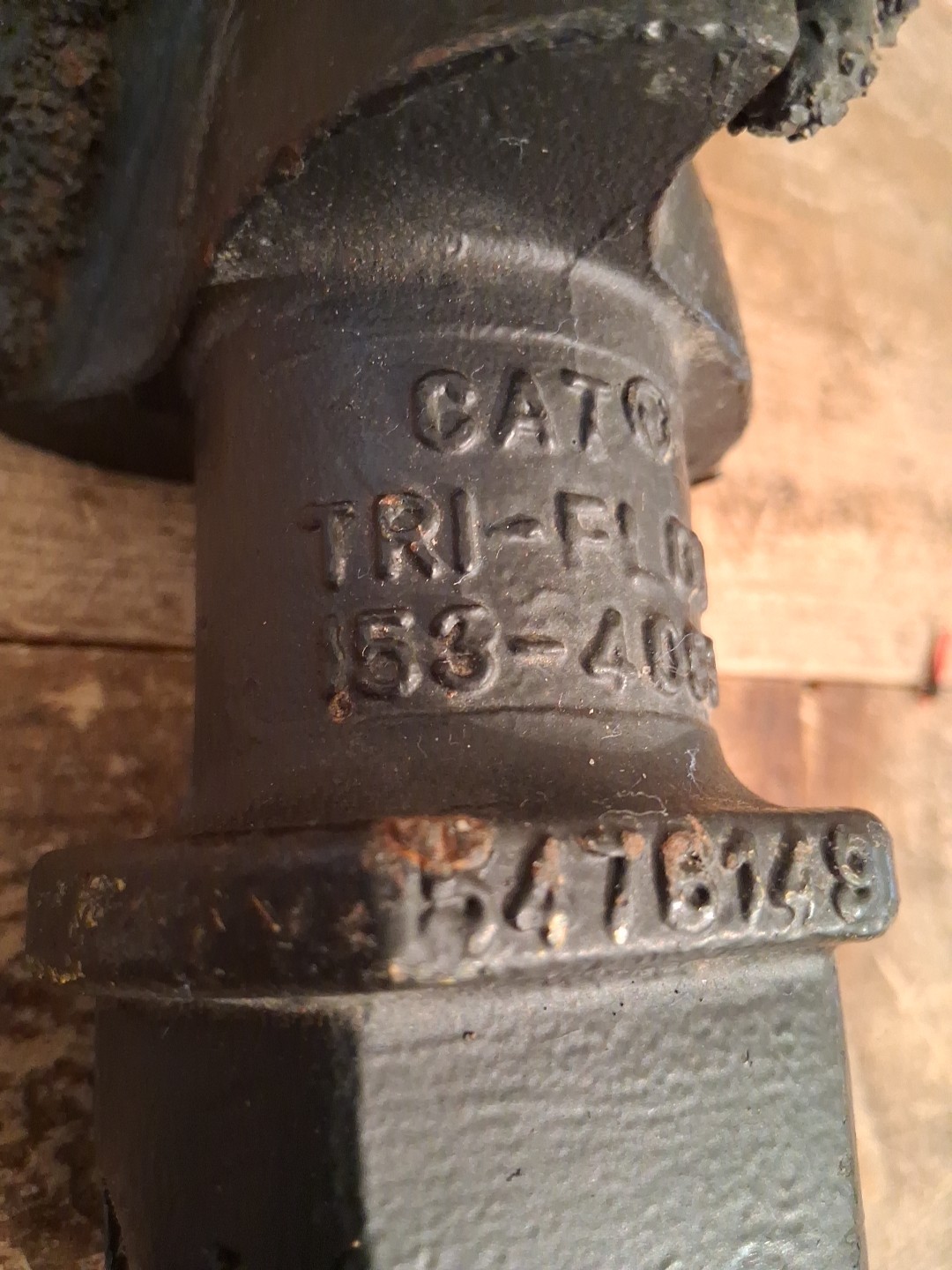 Tri Flow Auger Pilot Bit Carbide Hardface Cat Pengo Fluted 153-4093 NOS