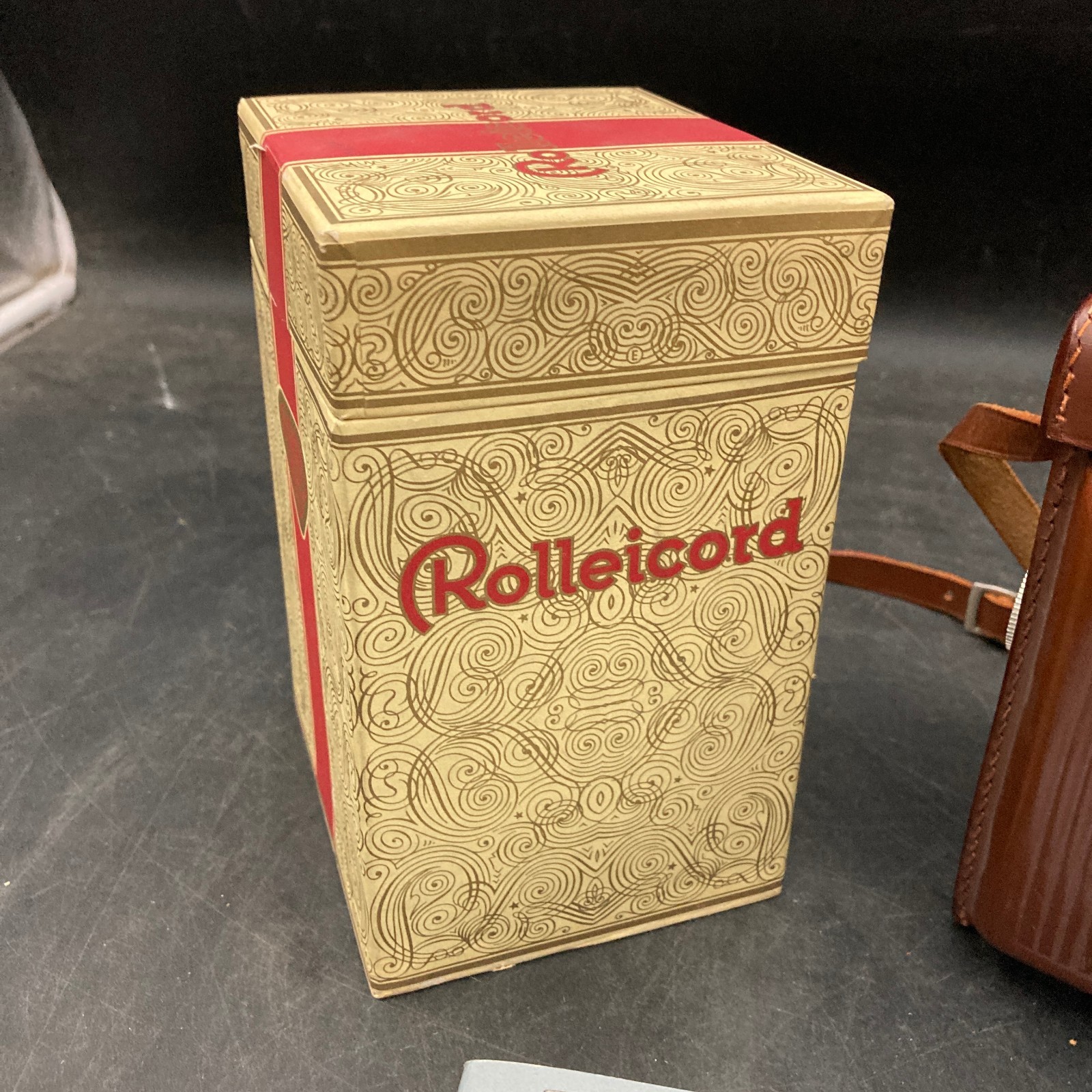 Vintage Rolleicord IV Reflex/Box Camera in Leather Case w/Original Box/Manual