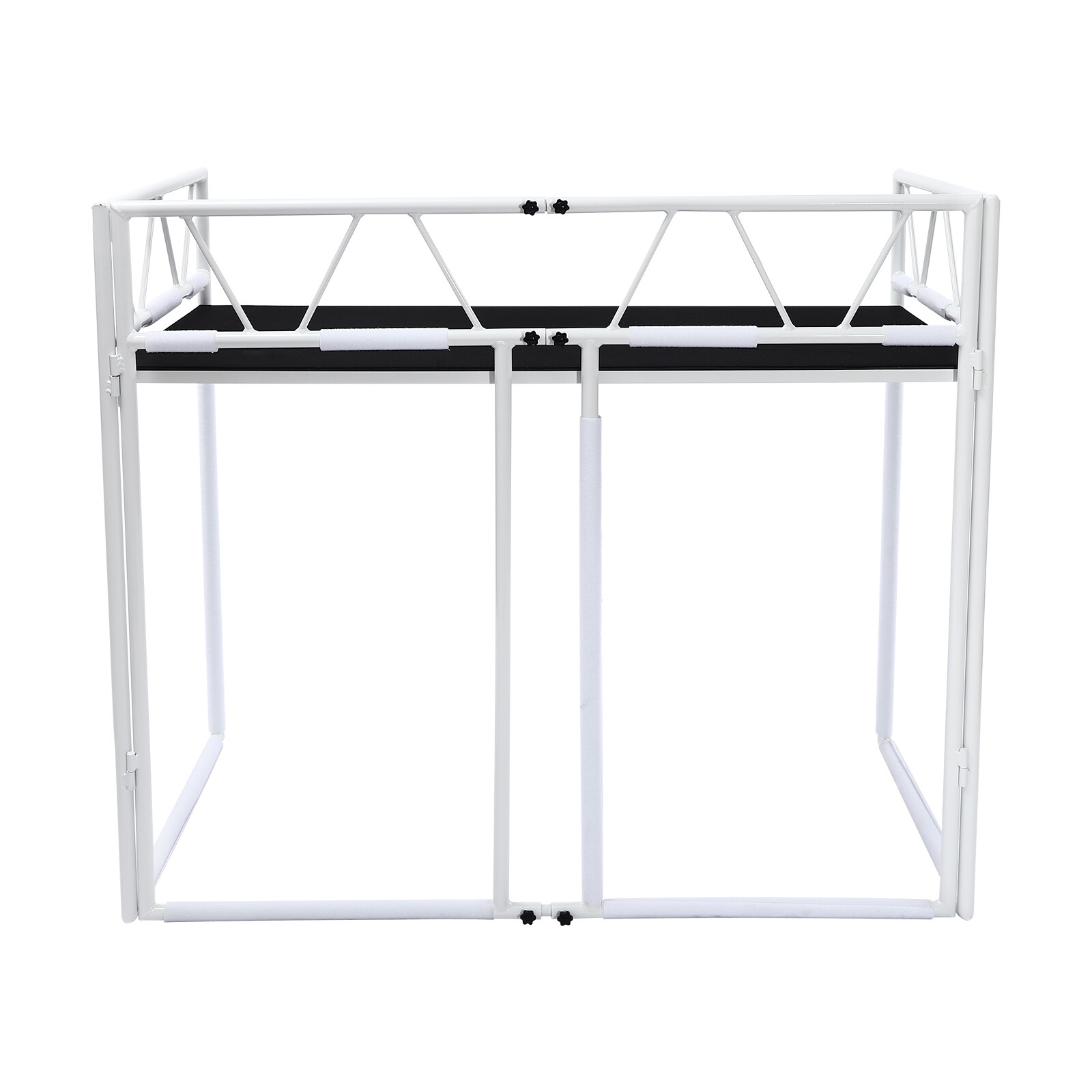 DJ Booth Portable DJ Facade Table Station Event Foldable Tabletop for Show Party