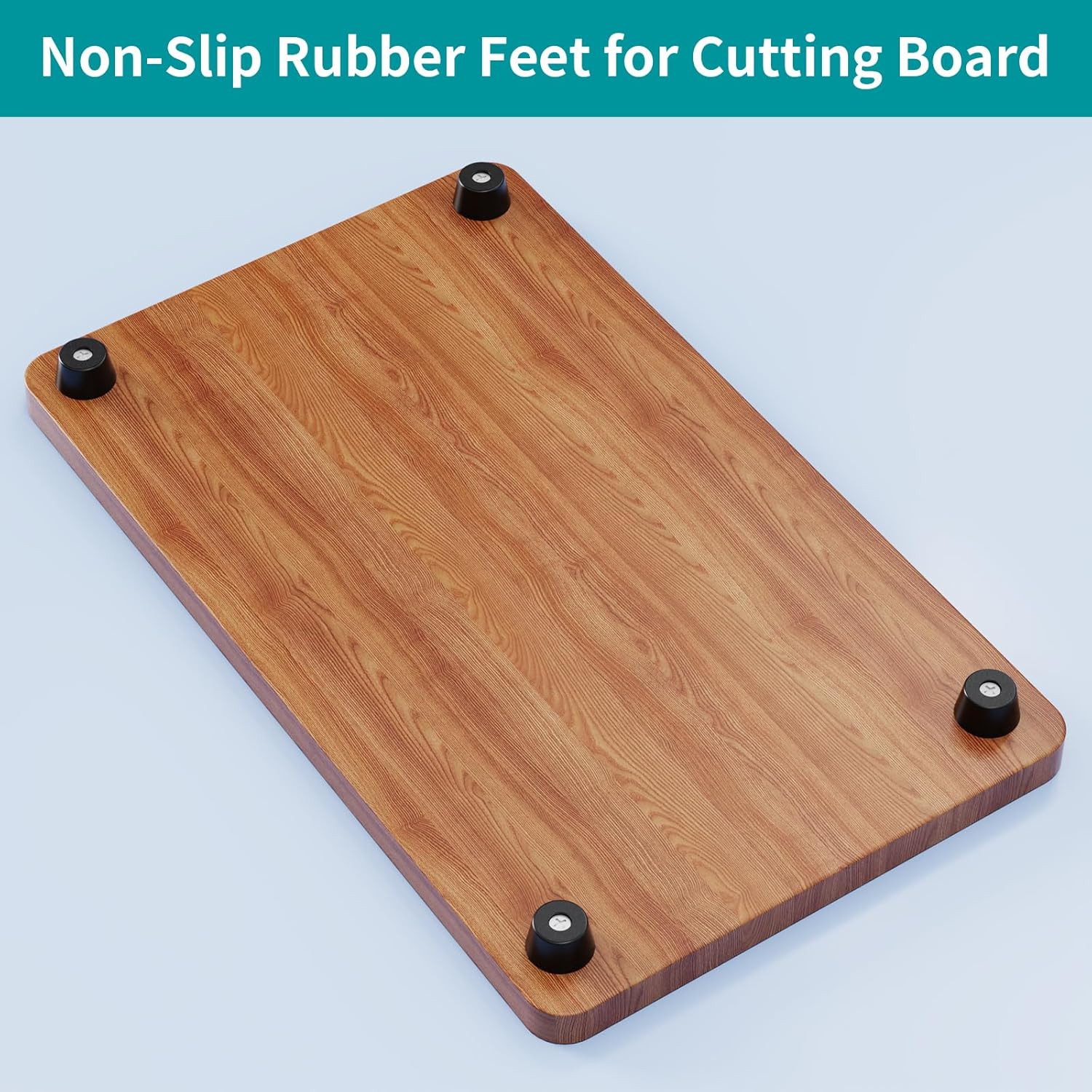 144Pcs Rubber Feet for Cutting Board, Non-Slip Cutting Board Feet with 304 Stain