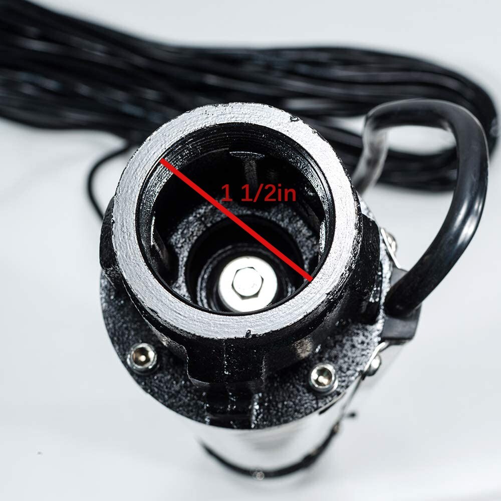 4''Deep Well Submersible Pump 1HP 207' 37GPM 110V Stainless Steel w/ Control Box