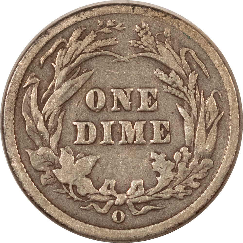 1897-O BARBER DIME - STRONG DETAILS FOR THE DATE, BUT WITH MINOR ISSUES!
