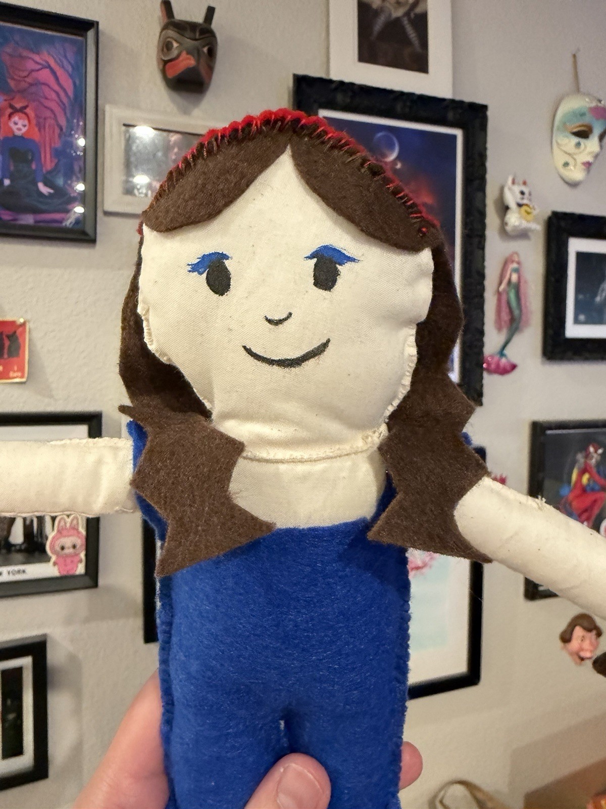 Maxine From X Handmade Raggedy Ann Style Doll 14” Inches