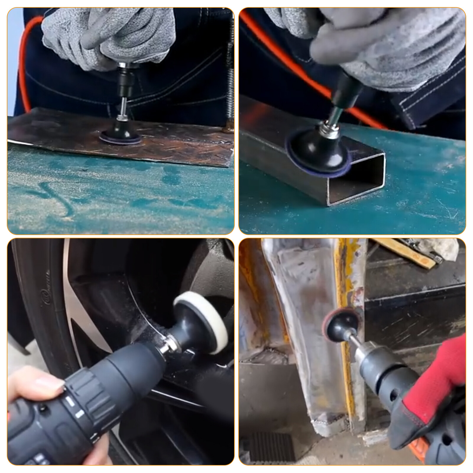 104Pcs 2 Inch Sanding Discs Set with 1/4 inch Shank Holder for Drill Die Grinder