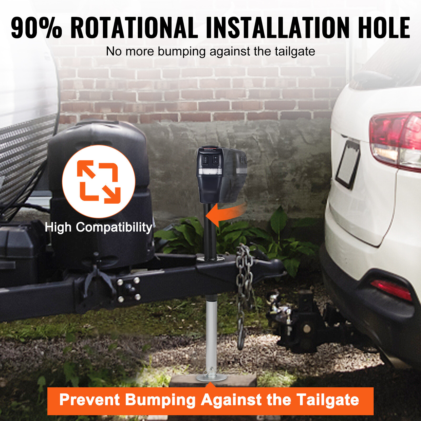 VEVOR Electric Trailer Jack 4000 lbs Power Tongue Jack for RV Trailer & Camper