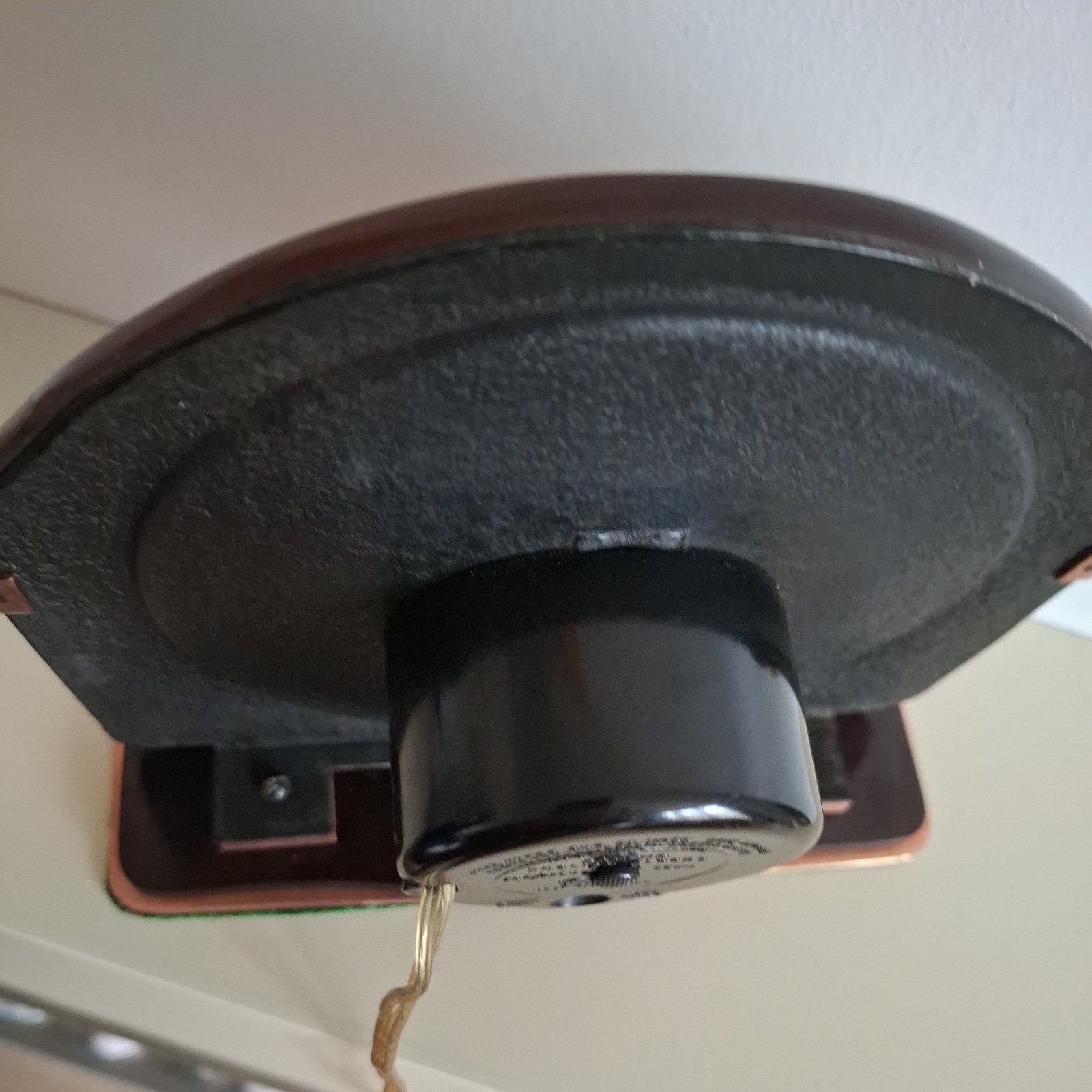 Vintagec Art Deco Peach Glass Smiths Sectric Electric Clock.