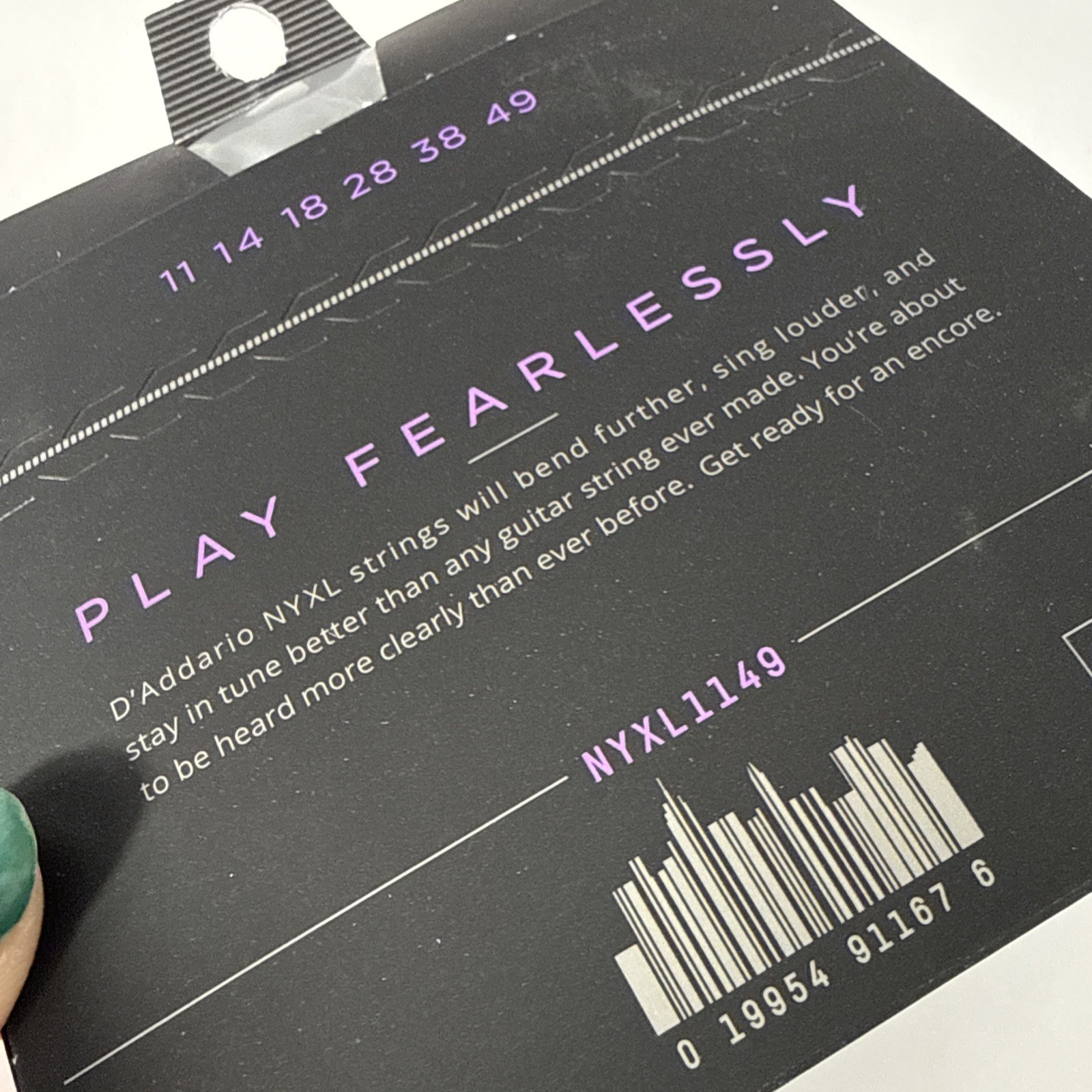 D'Addario NYXL1149 Electric Guitar Strings 11-49 Medium