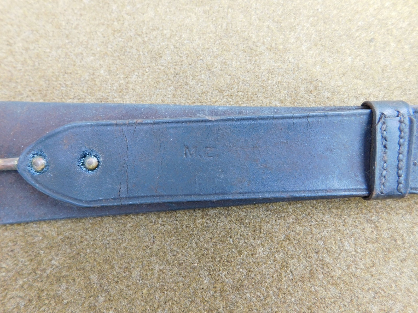 ORIGINAL SPANISH AMERICAN WAR U.S. ARMY MODEL 1886 CANTEEN WITH LEATHER SLING