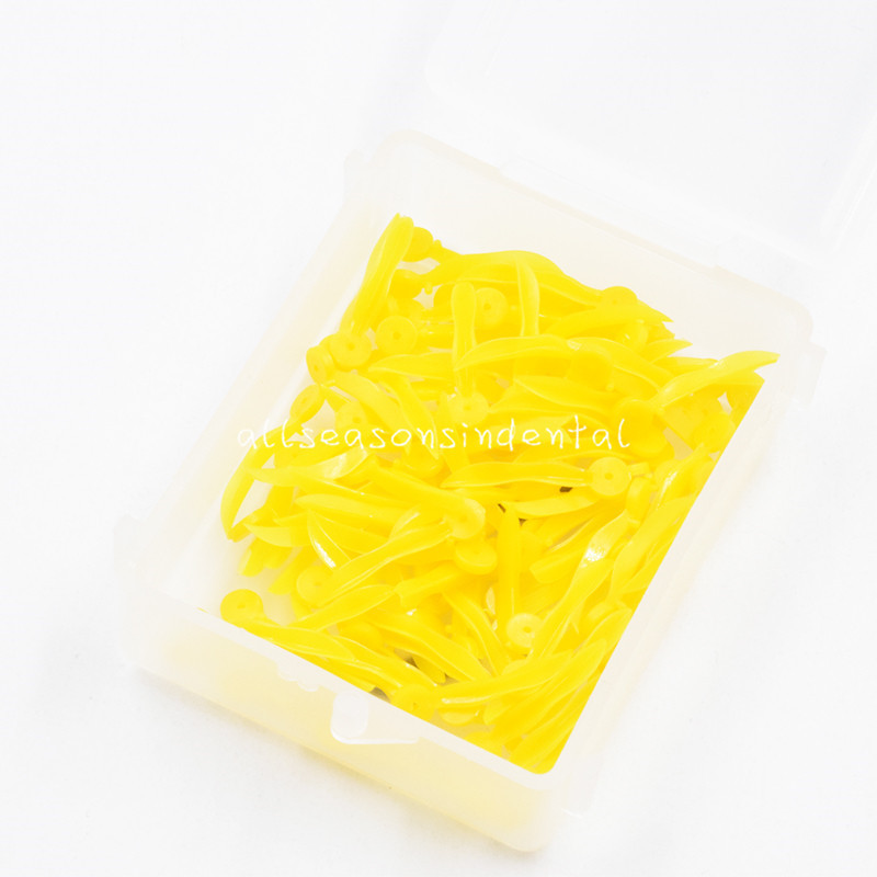 Dental Disposable Plastic Wedge With Holes Round Stern 4 Sizes Wave Poly-Wedge