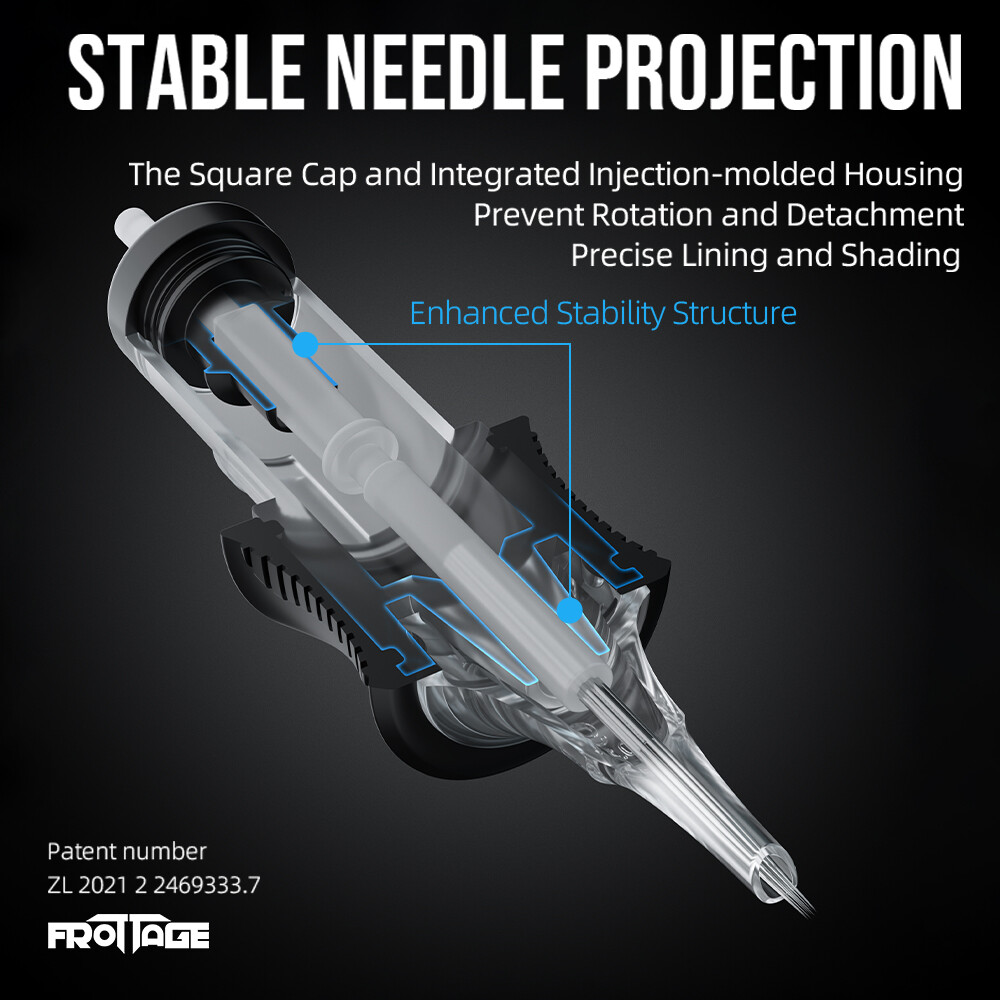 Finger-Safe 16 pcs Frottage Sterilized Disposable Tattoo Cartridge Needles