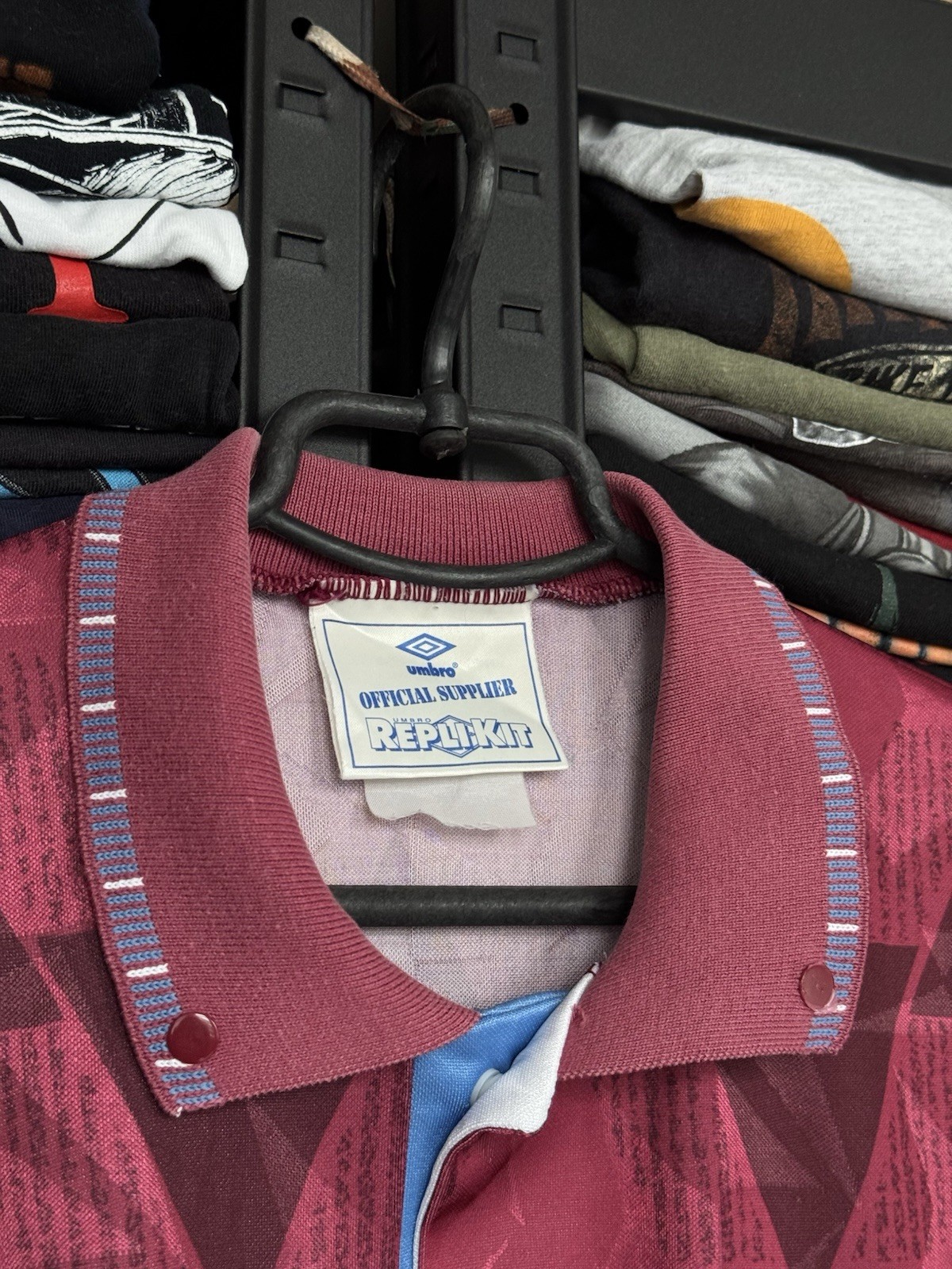 MANCHESTER CITY AWAY FOOTBALL SHIRT Jersey 1990/92 Size L