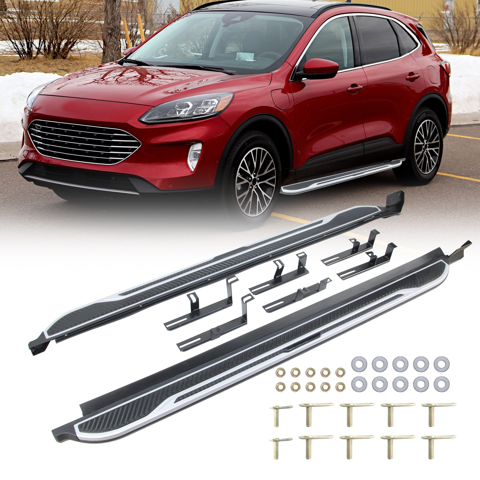 Running Boards Side Step Pedal Nerf Bar Fits For 2020-2025 Ford Escape