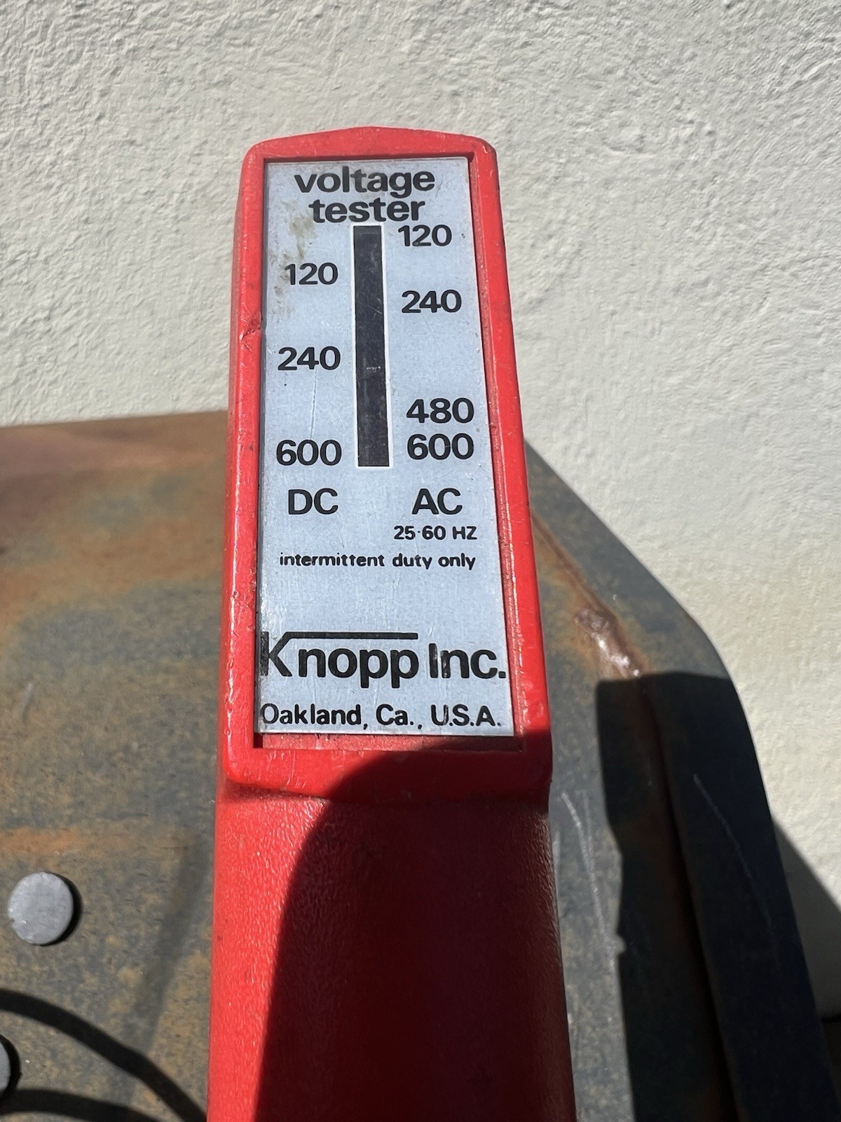 Vintage Knopp K60 Voltage Tester 120–600V AC/DC Electrician Tool USA