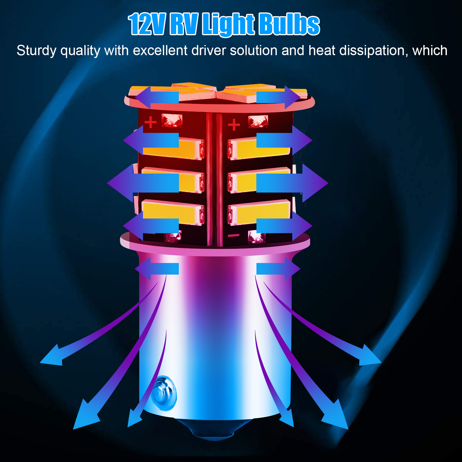 20x 1156 1141 1003 21-SMD LED RV Camper Trailer Interior Light Bulbs Super White