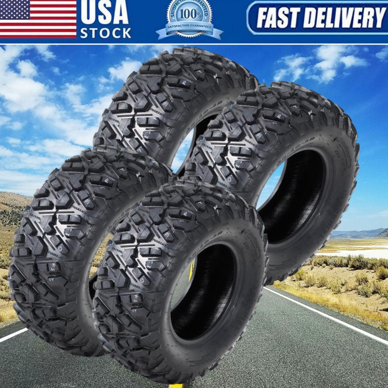 Set 4 27x9-14 27x9x14 & 27x11-14 27x11x14 ATV UTV All Terrain 6PR Mud Trail Tire