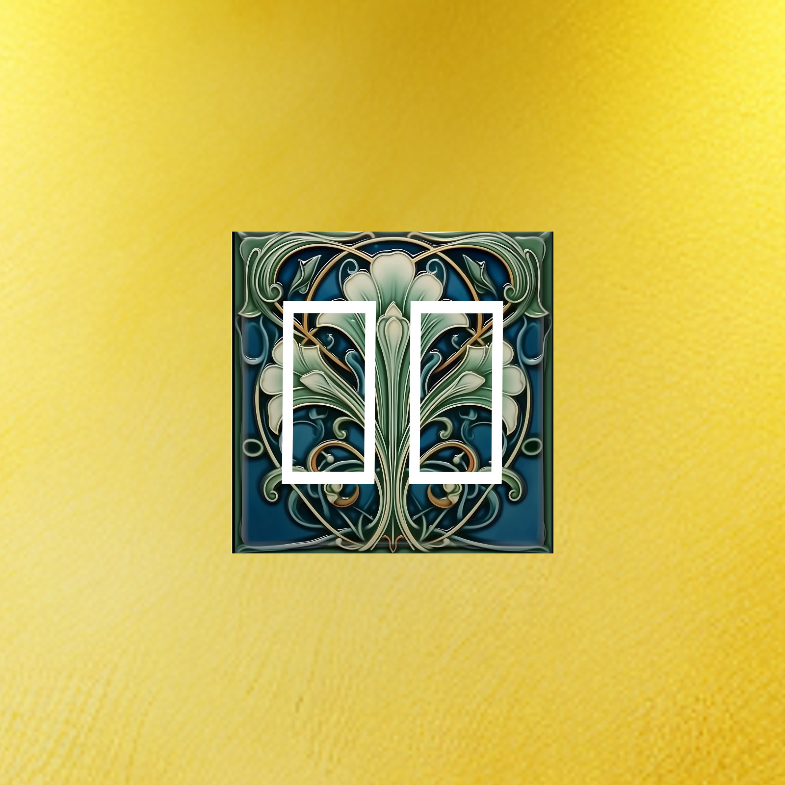 Art Nouveau Vine-stained glass design Light Switch Plate outlet cover home decor