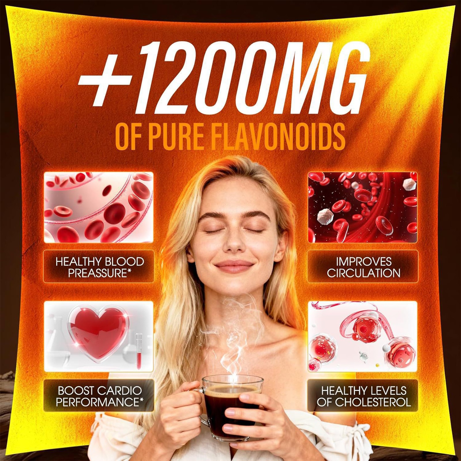 Black Forest High Flavanol Cocoa Powder Flavonoids Supplement 1200 mg⭐