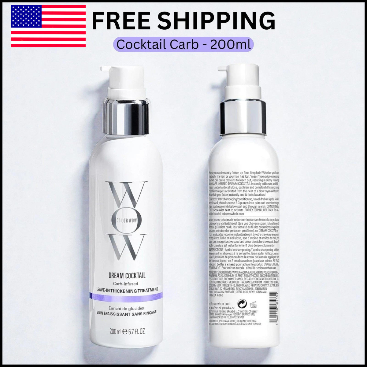 COLOR WOW Dream Cocktail Carb Infused Leave-in Treatment – Transform Thin Hair