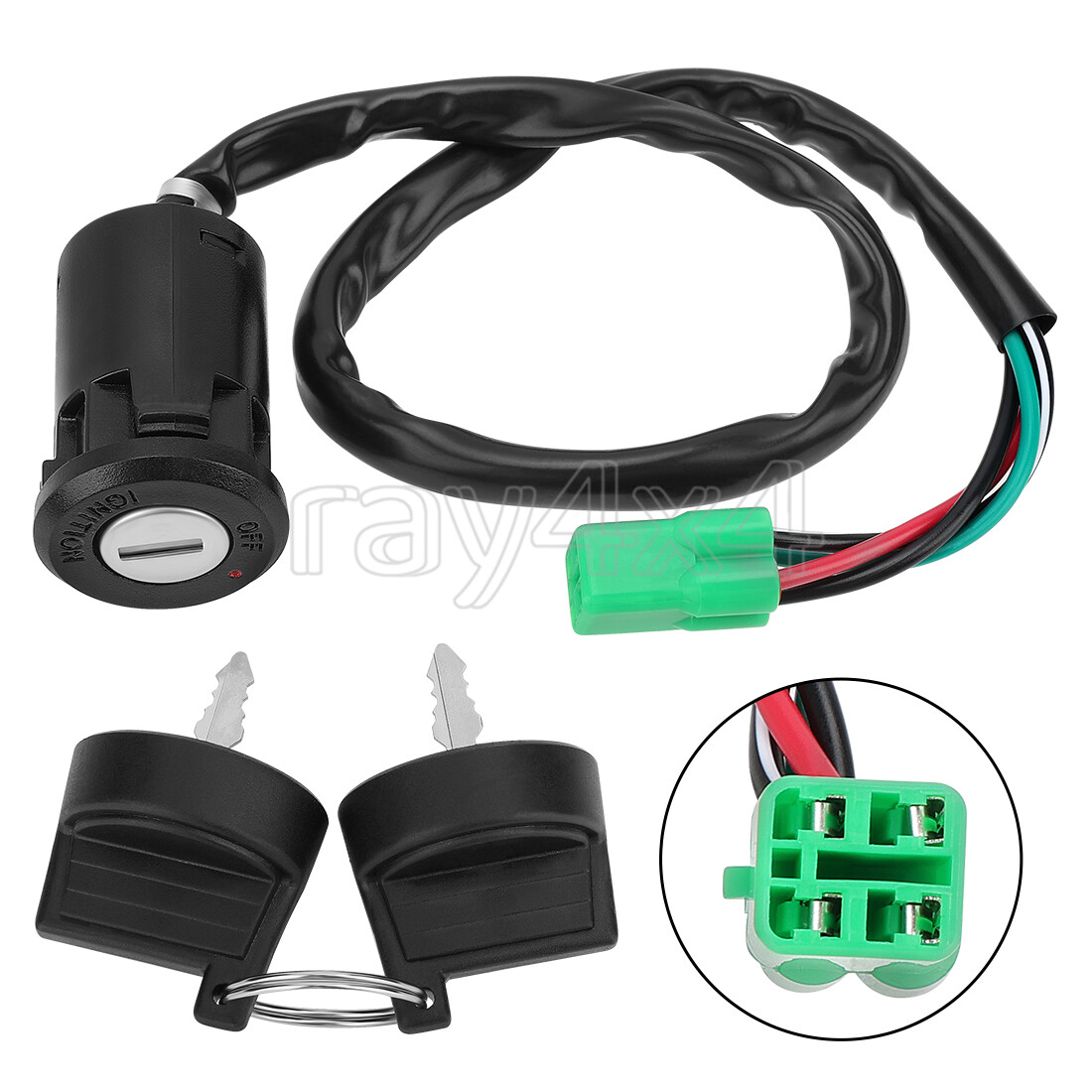 Ignition Key Switch for Honda Sportrax TRX400EX 2005-2008 ATV 35100-HP1-003