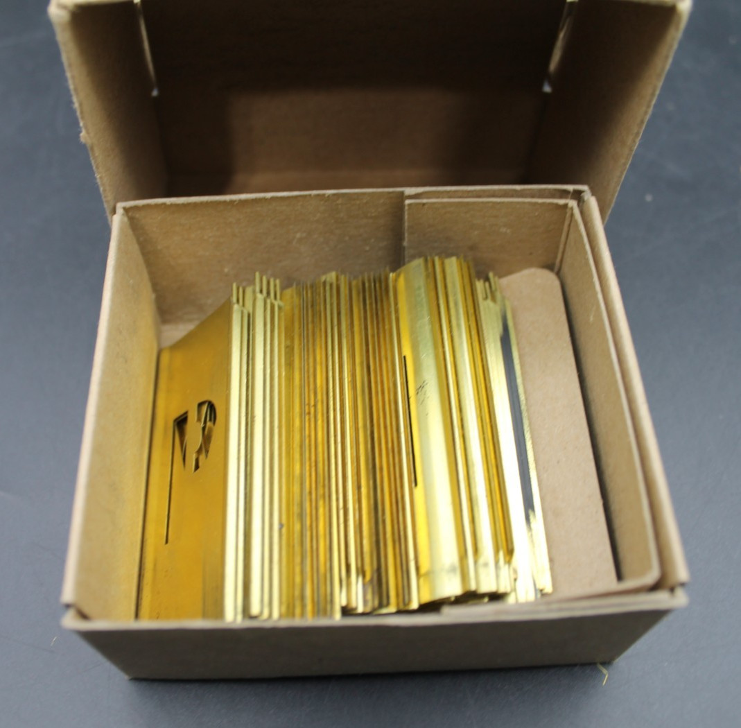 Vintage US Military Brass Stencil Set 3 Inch A-A-130A Marking Kit Middletown