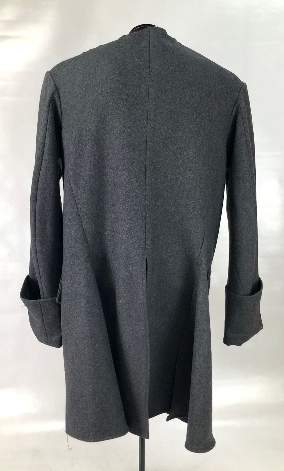 Gray Wool Sleeved Waistcoat - Colonial Era Size 42