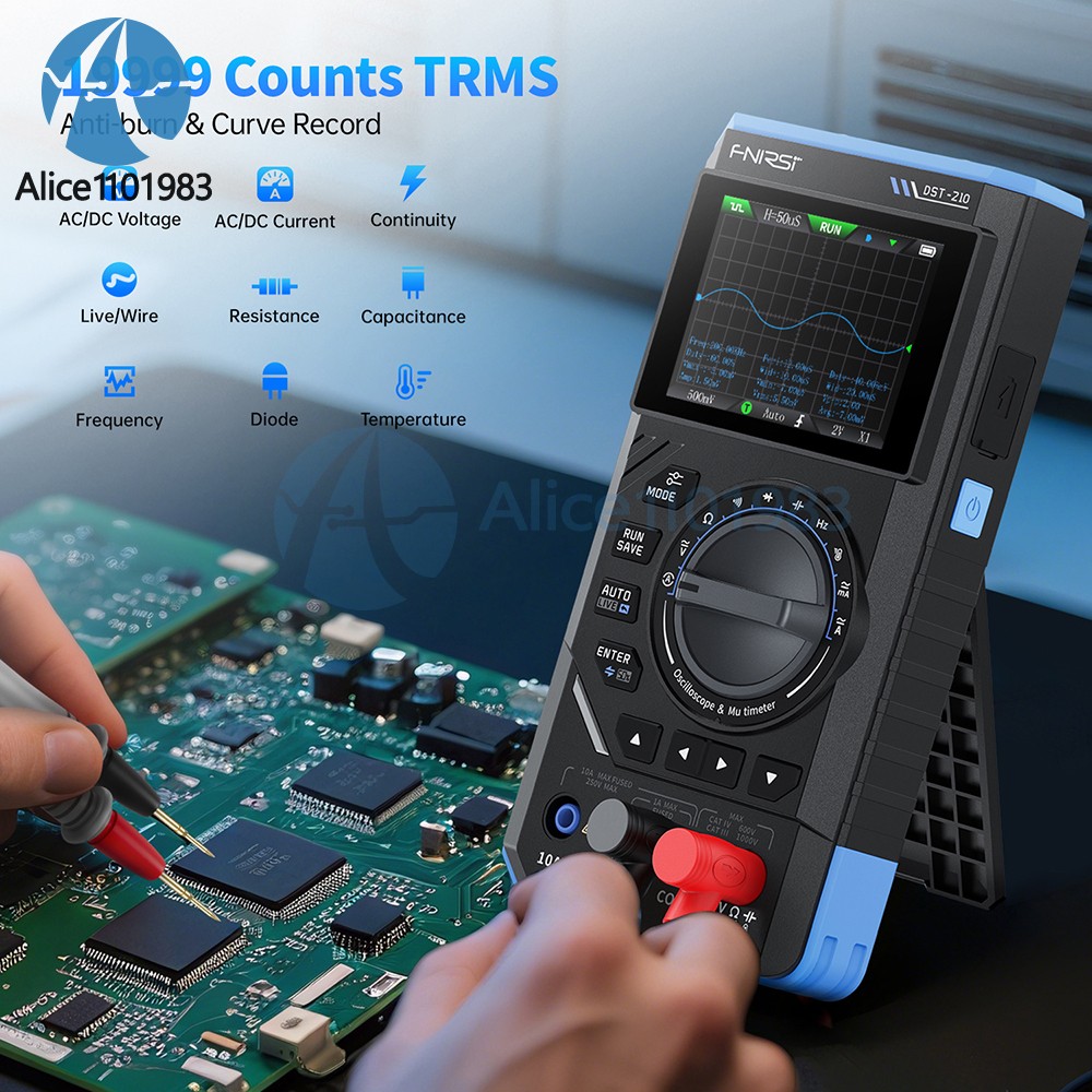 FNIRSI 2C23T 2C53T Digital Oscilloscope Multimeter Function Signal Generator
