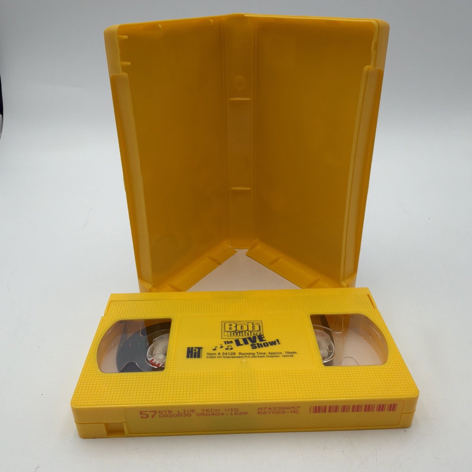 Bob the Builder The LIVE Show VHS Tape 2004 Plastic Case Never Seen On TV Yellow