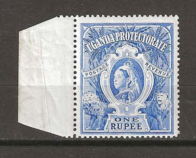 UGANDA 1898/1902 SG 90a 1r Bright Blue MNH