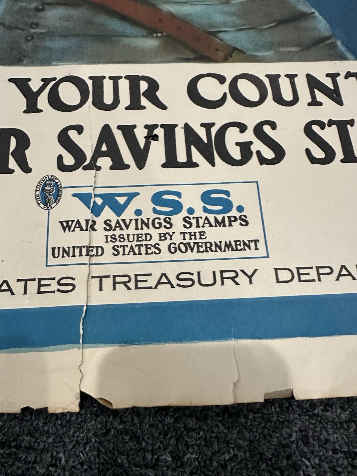 Original WW1 1918 JOAN OF ARC SAVED FRANCE Poster World War One 20”x30”