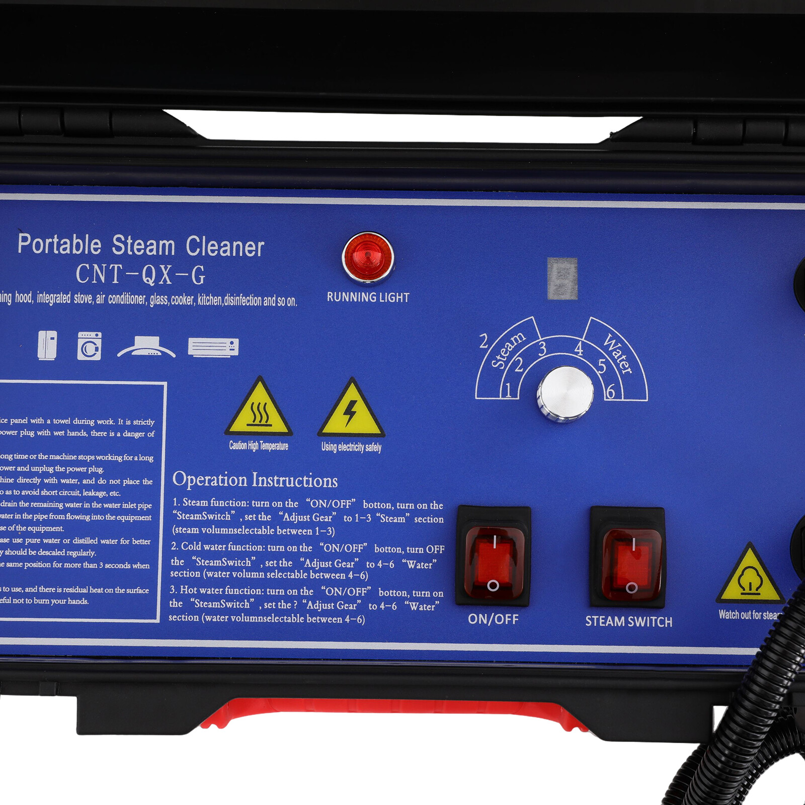 Vehicle Car Detailing Steam Cleaner High Pressure Dirt Removal Cleaning Machine